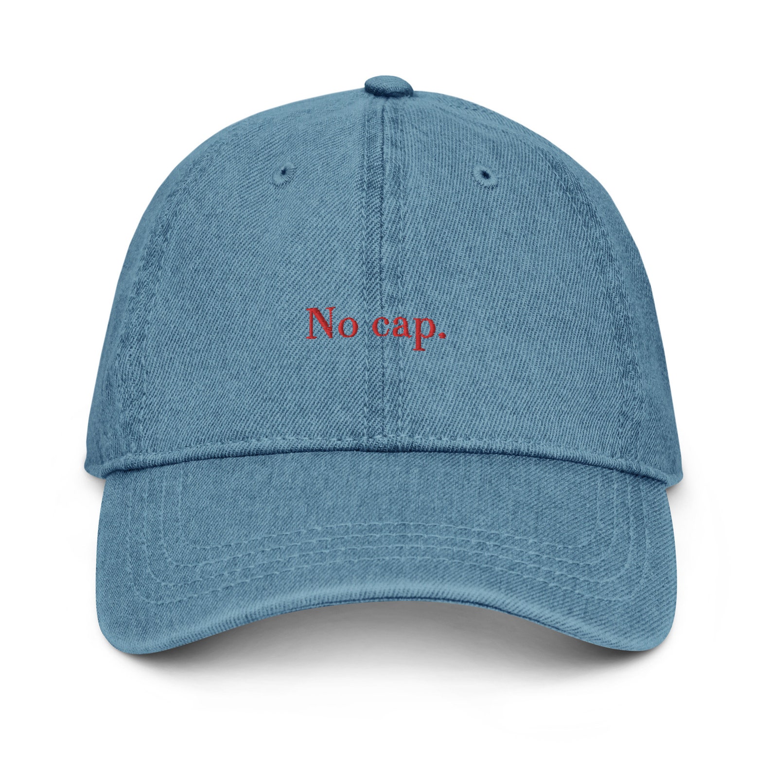 No Cap Denim Cap - Etsy