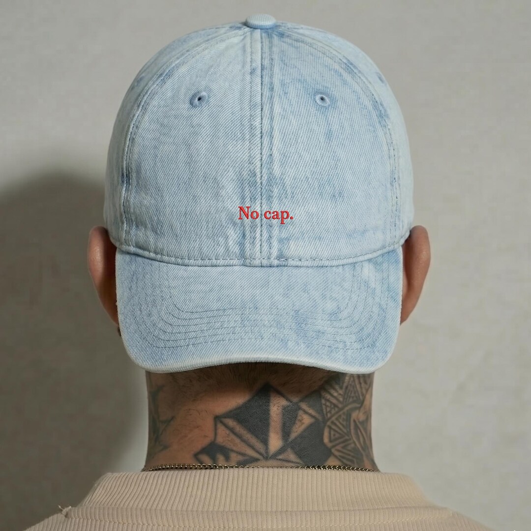 No Cap Denim Cap - Etsy