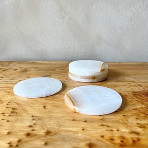 Set witte onyx onderzetters