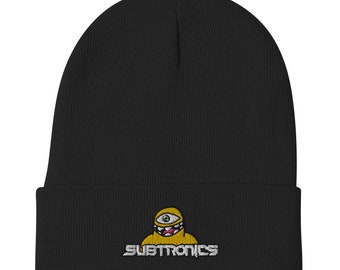 Embroidered SUBTRONICS Inspired Beanie | Festival Hat | EDM Beanie