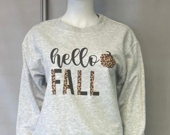 Hallo herfst sweatshirt, schattige herfst shirts vrouwen, hallo herfst trui, crewneck pullover, herfst, herfst shirts voor vrouwen, plus size herfst shirts