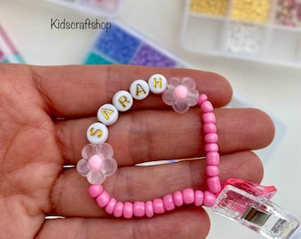 Custom Name Bracelet Kit/Jewelry Making Kit/Beads For Bracelet Kit/Gift For Kids/Necklace Kit/Bracelet Making Kit/Party Favor For Kids