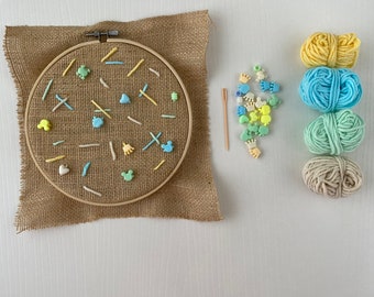 Kinder Nähset / Kinder Bastelset / Vorschule Basteln / Dıy Kits Für Kinder / Set Für Kinder / Kinder Nähen Handwerk / Anfänger Nähset