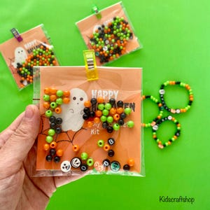 Make Your Own Halloween Bracelet Kit/Halloween Bracelet Kit/Craft Kits/Beaded Bracelet Kit/Halloween Activity