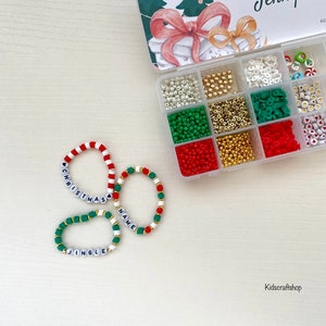 Christmas Kids Bracelet Making Kit/Bracelet Kits For Girls/Bracelet Kit Beads/Custom Bracelet Kit/Gift Party Favor/Personalized Dıy Jewelry