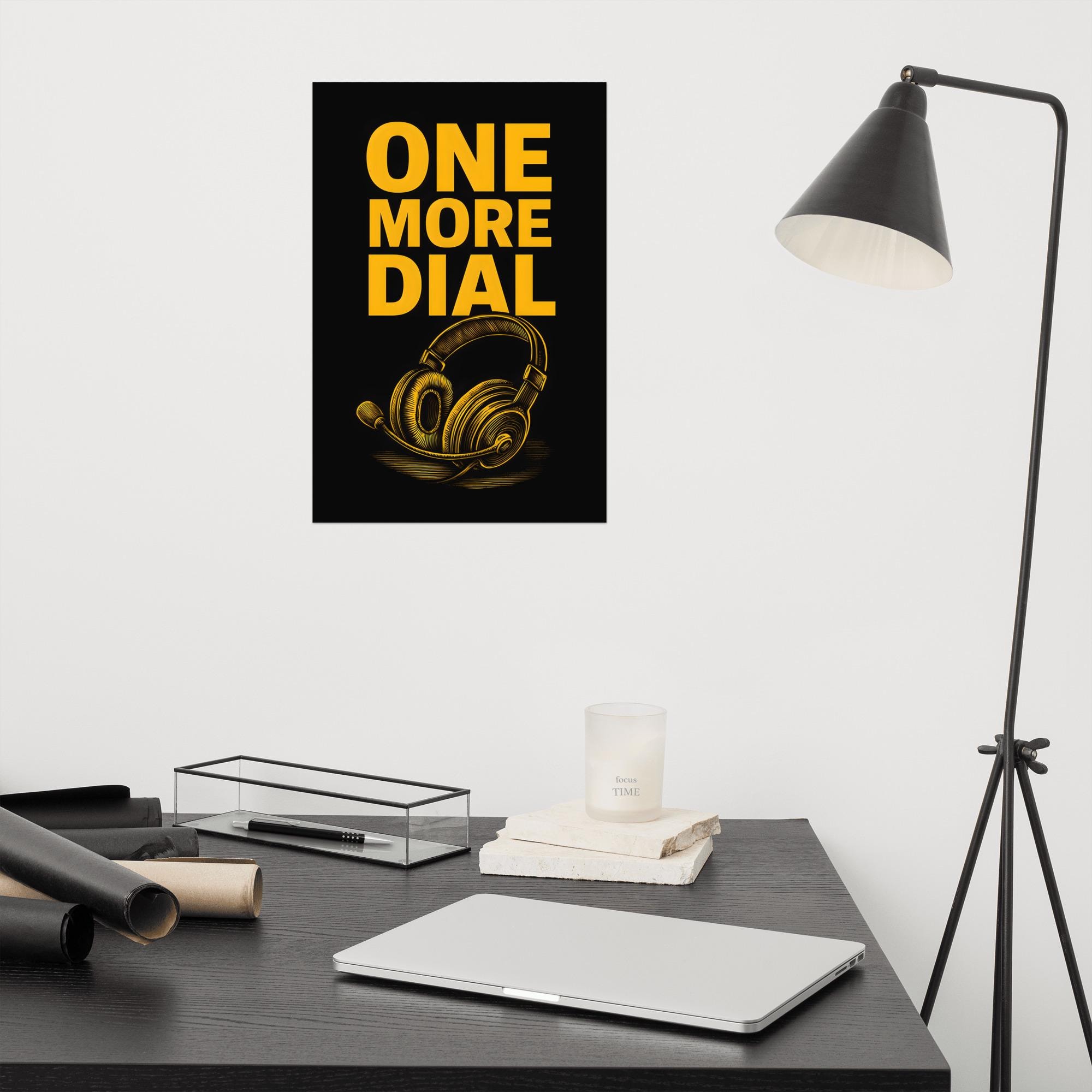 One More Call One More Dial Motivational Sales Poster – SDR Wall Art, Cold Calling ...