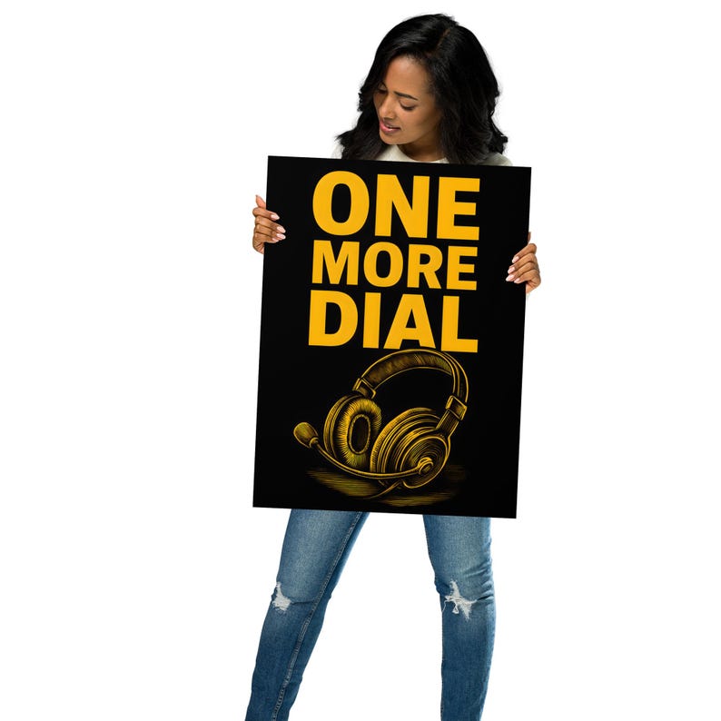 One More Call One More Dial Motivational Sales Poster – SDR Wall Art, Cold Calling ...