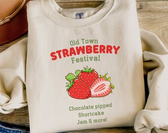 Strawberry Festival Sweatshirt: Cottagecore Berry Lover Gift