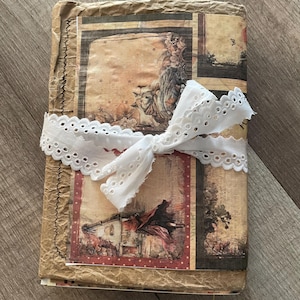 Junk Journal con tarjetas decorativas para decorar al gusto