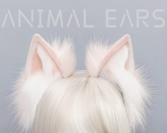 Cosplay Cat Ears, Fluffy Cat Ears, Artificial Furry Ears, Furry Fox Ears, Fox Ear Headband, Anime Cosplay, Faux Fur Ears, Cat Costume