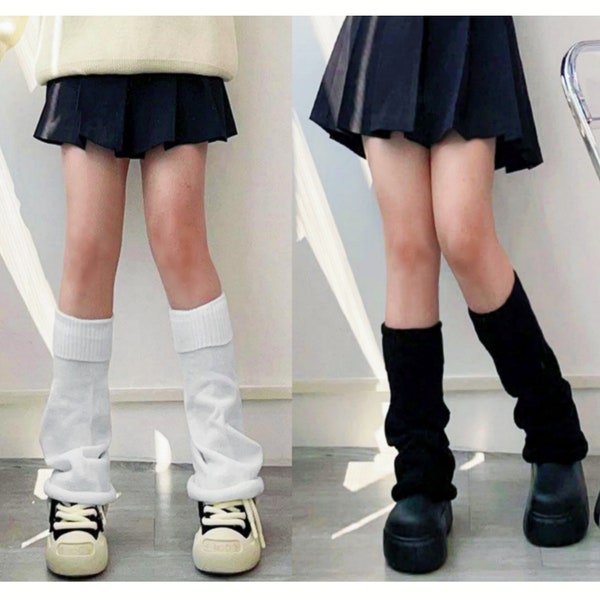 46cm Y2k Horn Leg Warmers For Women, Hottie Knitted Loose Socks, Fall Winter Knee Socks Leg Socks Knee Warmer, Harajuku, 3 Colors Available