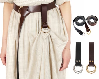 Vegan lederen Renaissance riem lederen rok wandelingen, lederen riem en rok wandeling voor Renaissance middeleeuwse Viking LARP, cosplay kostuums rekwisieten