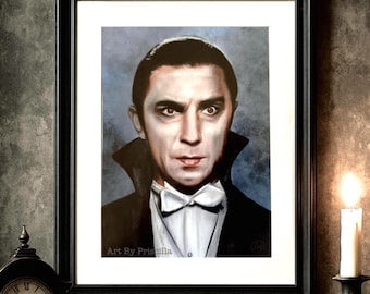 Dracula Kunstdruck | Bela Lugosi klassisches Monster