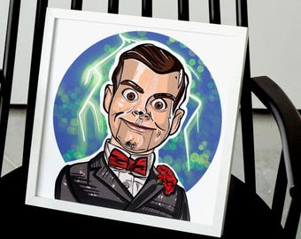 Slappy the Dummy, stampa artistica spettrale degli anni '90, Goosebumps