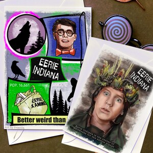 Cartes de voeux étranges de l'Indiana | Lot rétro des années 90