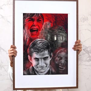Psycho Art Print - Alfred Hitchcock Movie Wall Art