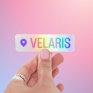 Velaris Location Sticker - ACOTAR Sticker - Bookish Sticker - A Court of Thorns and Roses, Court Of Dream Merch - Book Lover - Hollographic