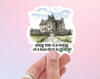 Lallybroch Sticker, Outlander Inspired, Outlander Merch, Jamie Fraser, Sassenach