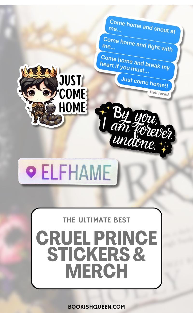 Cardan Letters to Jude Sticker, Cruel Prince Fan Art - Etsy Israel