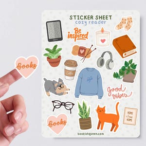 Stationary sticker set for scrapbooking readers