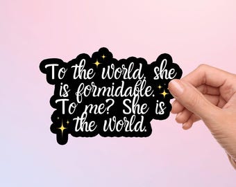 Shatter Me Sticker Aaron Warner Quote Romance Book Decal Reader Gift for Book Lover Book Boyfriend Booktok Merch Bookish Kindle Cute Decor