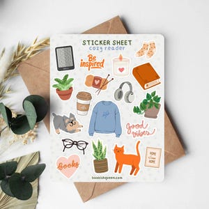 Cute reading journal decoration stickers