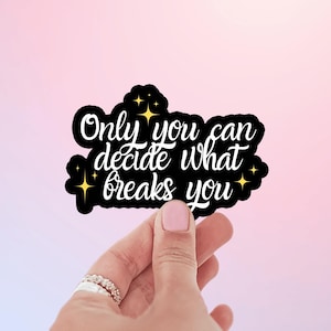 Pegatina con cita de Suriel de ACOTAR - Merchandising oficial de Sarah J. Maas en Booktok