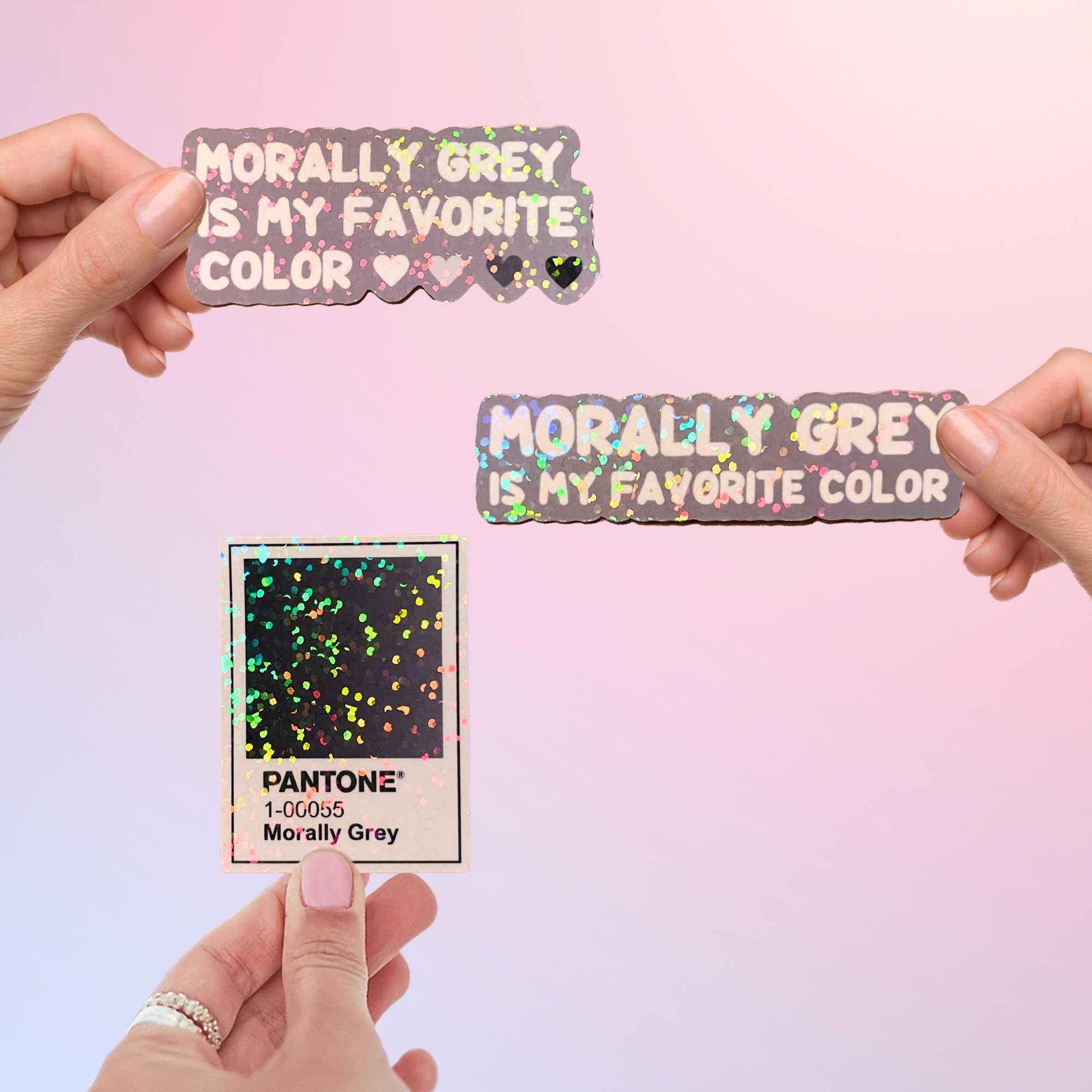 Bookish Sticker Morally Grey Book Boyfriend Merch for Romance Reader Gift Bookworm Kindle Decal Booktok Inspired Merchandise Book Pantone