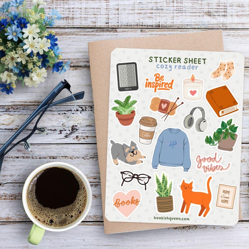 Planner and journal sticker pack with cute designs