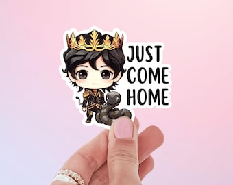 Cruel Prince Cardan Sticker, Kawaii Booktok Romantasy Decal