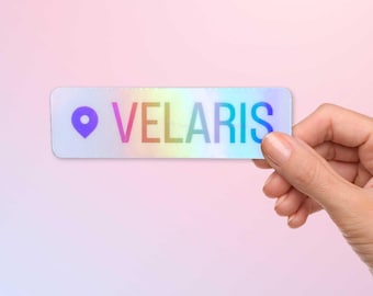 Velaris Sticker, ACOTAR Inspired Holographic Decal