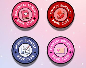 Romance Reader Book Club Stickers for Kindle Romantasy Sports Romance Smut Sticker Bookworm Gift for Book Lover Merch Bookish Stickers