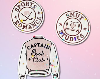 Sports Romance Sticker: Smut Book Lover Decal, Holographic, Bookish Back to School