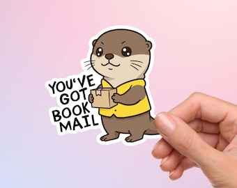 Crescent City Otter Post Sticker, Officially Licensed SJM Waterproof Decal
