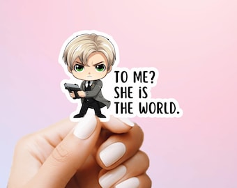 Shatter Me Sticker: Aaron Warner Quote, Book Lover Gift