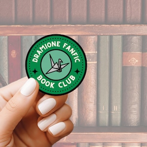 Dracotok Dramione fanfic sticker with holographic finish