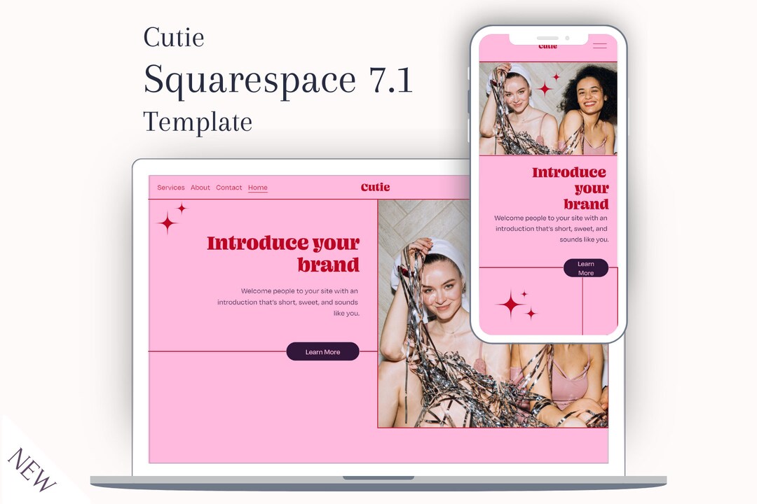 Buy Luxury Squarespace Template Elegant Website Design Premium Theme