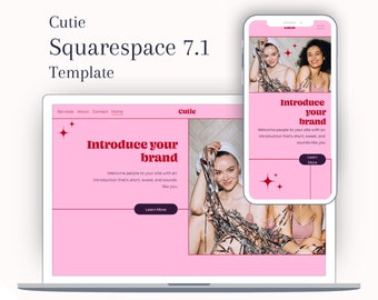 Luxury Squarespace Template | Elegant Website Design | Premium Theme | Feminine Squarespace Website | Luxurious Branding | Wix Business Page