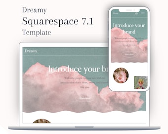 Luxury Squarespace Template | Elegant Website Design | Premium Theme | Feminine Squarespace Website | Luxurious Branding | Wix Business Page