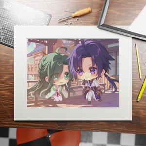 Apothecary Diaries Art Print: Maomao & Jinshi, Anime Inspired