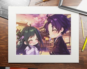 Apothecary Diaries Art Print: Maomao & Jinshi, Anime Inspired Wall Decor