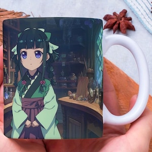 The Apothecary Diaries Anime Inspired Mug Maomao Jinshi Apothecary Merch Gift for her Gift for him, Valentines gift idea Anime gift 07
