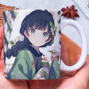 The Apothecary Diaries Anime Inspired Mug Maomao Jinshi Apothecary Merch Gift for her Gift for him, Valentines gift idea Anime gift 13