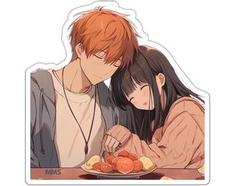 Fruits Basket Stickers Fruits Basket Anime Tohru Honda Kyo Sohma Tohru Kyo Fruits Basket Chibi Merch Gift for her Gift for him 07