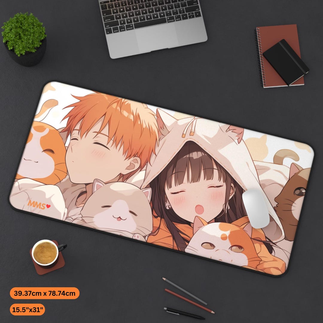 Fruits Basket Desk Mat: Kyo and Tohru Anime Gaming Mousepad - Etsy