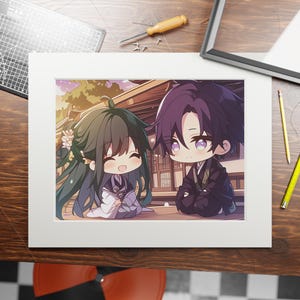 Apothecary Diaries Anime Art Print: Maomao & Jinshi, Elegant Home Decor