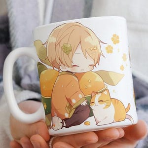 Fruits Basket Anime Mug: Kawaii Chibi Tohru & Kyo