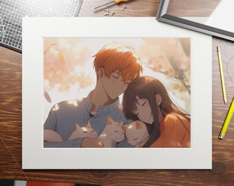 Fruits Basket Anime, Fruits Basket Kyo poster, Tohru and Kyo wall print, Fruits Basket Tohru poster, Kyo Sohma, Gift for Him Her 10