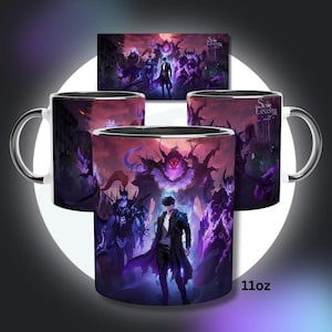 Solo Leveling op anime geïnspireerde mok Cadeau voor hem Cadeau voor haar Gezongen Jinwoo Solo Leveling Merch Sung Jin-Woo mok Anime mok cadeau-idee 01