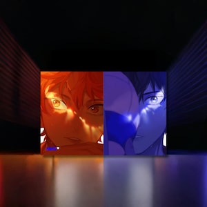 Exclusive Anime Inspired Volley Duo Wall Art - 30x45cm | Friendship and Rivalry 039